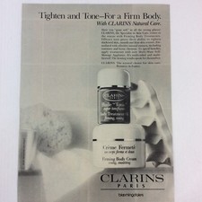 Clarins Paris Body Cream Vintage Print Advertisement For a Firm Body picture