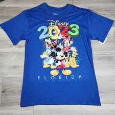 Disney T-Shirt Medium Blue 2023 Florida Short Sleeve picture