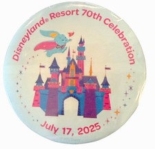 July 17, 2025 Disneyland Resort 70th Anniversary Celebration Pin-back Button picture