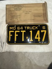 Missouri 1964 FFT-147. Black Plate 6000. New Old Stock. Vintage Collectible. picture