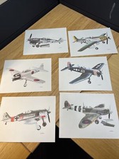 Vintage NEW Old Stock 1979 J. Batchelor Time Life Books WWll Airplane Prints KG picture