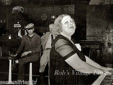   Honky Tonk Woman Piano Player Photo 1935 Pabst Beer Saloon North Platte NB picture