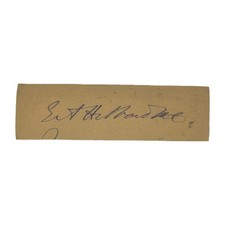 Edward A. Holbrooke Signed Clipped Signature 19th Century American Legal Figure picture