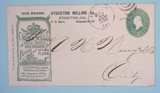UNITED STATES CROWN MILLS FLOUR ADVERTISING COVER 1895 Z966 picture