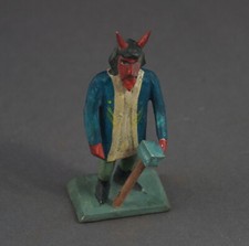 Grulicher Nativity Figure, Krampus / Devil, 7 cm - Carved Wood   (# 11105) picture
