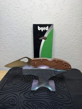 Spyderco Byrd Knife Meadowlark 2 Plain Edge Brown  SS New FRN Handle picture