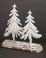 Winter Wonderland 2 Snow Covered Trees On Tree Trunk picture