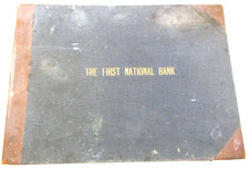 VTG 1920s First National Bank Checkbook Bank of Commerce Sheridan Wy Banking Ad picture