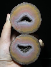 1Pair Rough Unpolished China Agate Achat Nodule Xuanhua VERY RARE 359g 132 picture