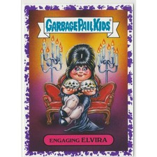 Engaging Elvira #13a Garbage Pail Kids GPK Jelly Purple picture