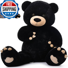 Morismos Giant Teddy Bear Stuffed Animal 5Ft 59 Big Black Teddy Bear For Baby picture