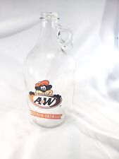 A&W Root Beer “CHEERS TO 99 YEARS” Tall Collectors Glass Jug 1/2 Gallon picture