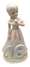 Vintage Lefton Porcelain Christopher Collection Figurine, Age 16 Girl, #03448/P picture