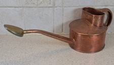 Vintage Genuine Haws Watering Can England Copper Long Spout Sprinkler Pint picture