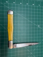 Vintage, Olcut Union Cut Co. (KABAR, Ka-Bar) Large Coke Bottle Pocket Knife, USA picture
