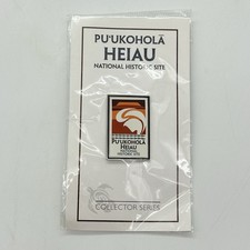 Pu'ukohola Heiau National Historic Site Enamel Lapel Pin Oahu Hawaii Souvenir picture