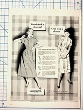 Vintage 1930s Sanforized Magazine Ad Cotton Shrinkage Fashion Ephemera picture