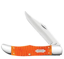 Case xx Knives Folding Hunter Gator Persimmon Orange 38073 Carbon Steel Knife picture