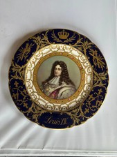 GORGEOUS Antique SEVRES plate of King Louis XIV picture