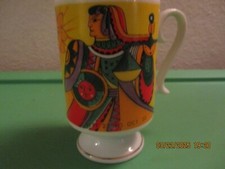 Vintage LIBRA Sept 23-Oct 22 Colorful Unbranded Zodiac Coffee Cup picture