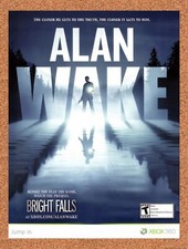 2009 Alan Wake Xbox 360 Original Advertisement / Retro Wall Art v3 picture