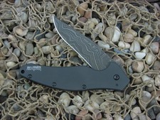Kershaw Shallot Framelock Black Aluminum Frame Damascus Steel 1849CKTDAM picture