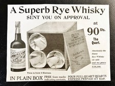 c1890s John Schweyer SUPERB Rye Whiskey Antique Pre-Pro Vtg Bottle Art Print Ad picture