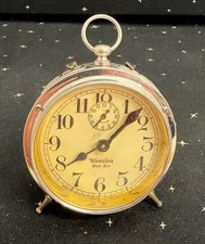 Vintage Westclox Baby Ben Style 1 Wind-Up Alarm Clock Nickel-Plate Works 1920's picture