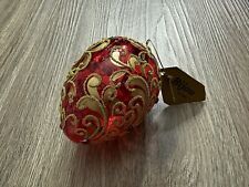 Rare Vintage Bijou By Stats Hand Blown Glass Jewel Christmas Ornament Ukraine picture