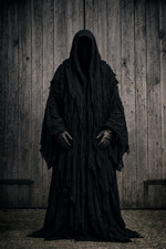 Cloak Ringwraith Robes Black Rider Gowns Ring Wraith Costume, Halloween Outfit picture