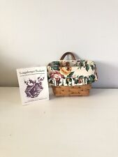 Longaberger 1996 Ambrosia Booking Basket with accessories picture