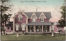 Spruce Villa Inn Whitby ON Ontario Postcard F71 *as is picture