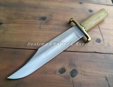 Custom Made Stainless Steel Buck 903 REPLICA Bowie Satin Finished w/Bone Handle picture