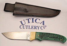 UTICA CUTLERY COMPANY - USA Made Drop-Point Fixed Blade Knife - Jigged Bone picture