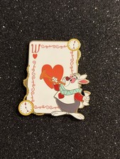 PALM Disney Alice in Wonderland White Rabbit Card Pin LE 500 picture