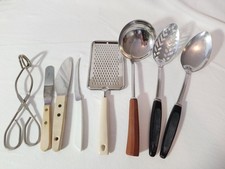 Lot Of 8 Vtg Stainless Steel Kitchen Utensils EKCO Flint Arrowhead Corona picture
