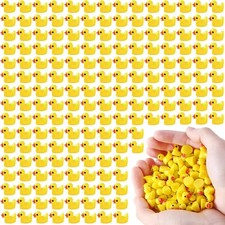 50 Pcs Mini Resin Ducks Tiny Duck Miniature Figures Bulk Little Duck Charms picture