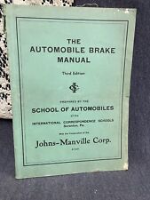 Vtg international correspondence school Automobile Brakes Manual Third Edition picture