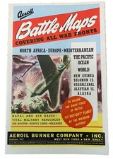 Vintage Aeroil Burner Co WWII Battle Maps Advertisement picture