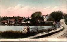 Postcard Damon's Candy Factory Marshfield Hills Massachusetts MA 1907       2560 picture