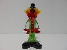 Murano Art Glass Clown Hand Blown Made In Italy 1950s picture