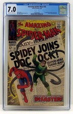 The Amazing Spiderman #56 CGC 7.0 OW-W 1968 Marvel 1st app Captain George Stacey picture