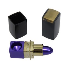 Metal Hand Pipe. Gizmo Lipstick Pipe - purple picture