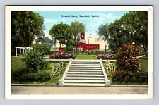 Fairfield IA-Iowa, Howard Park, Antique, Vintage c1939 Souvenir Postcard picture