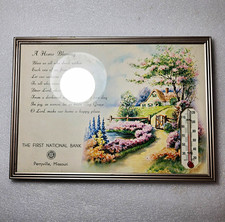 The First National Bank 1965 Perryville Missouri Home Blessing Thermometer picture