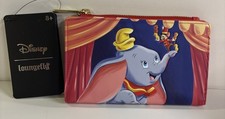New Loungefly Disney Dumbo Circus Tent Peanuts Timothy Flap Wallet NWT picture