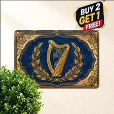 Harp Lager Irish Beer Vintage Ad Tin Sign Retro Pub Bar Metal Wall Decor picture
