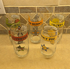 Arby's Looney Tunes Warner Bros. 1966 Glasses Set of 5 Bugs Tweety Porky picture