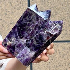 Purple Amethyst Three Terminus Natural Quartz Healing Power Rock  892 g picture