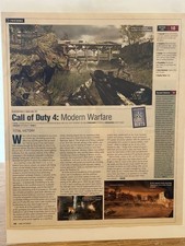2007 Call of Duty 4 Modern Warfare Game Informer Magazine Review PS3 Xbox 360 PC picture